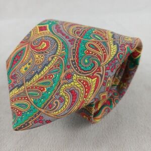 Kenzo Paris Mens Tie‎ 2.75x57 Paisley Cotton Skinny
